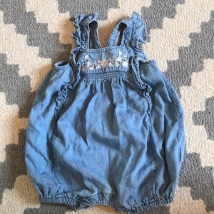 Baby Gap denim romper